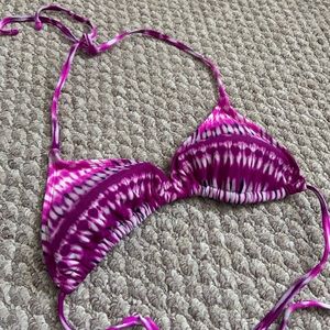Tie Dye Printed Bikini Top